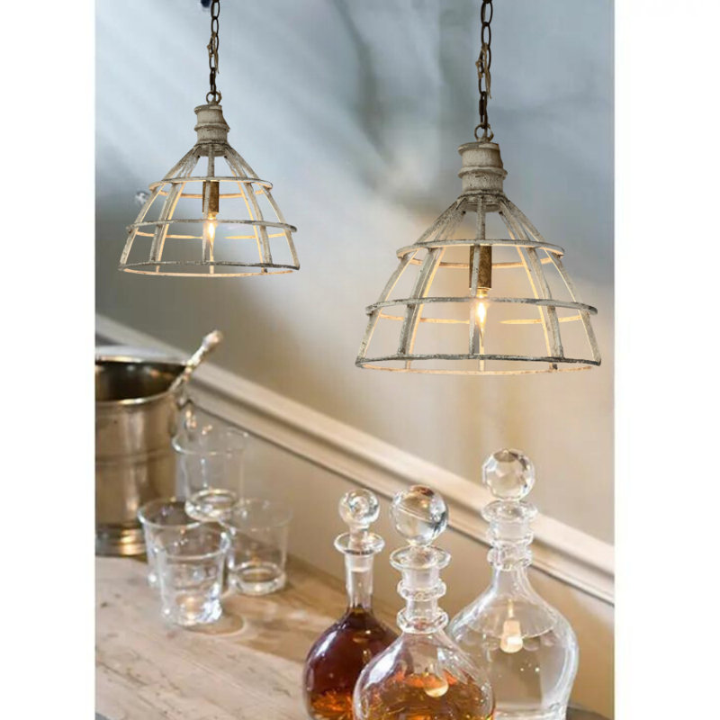 Luminaire suspendu Vintage Vintage, Blanc antique