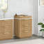 Santarem 24 po Armoire de rangement en bois massif gris cendré délavé pour salle de bain et salon-121696866