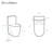 St. Tropez One-Piece 10" Rough-In 1.28 GPF Left-Hand Vortex Flush Elongated Toilet In Matte White-115963959