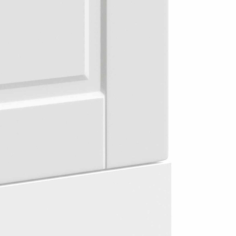 Panneau de lave-vaisselle Vidaxl en bois d'ingénierie durable standard, H 26,4 po x l 17,7 po x P 0,6 po, Blanc