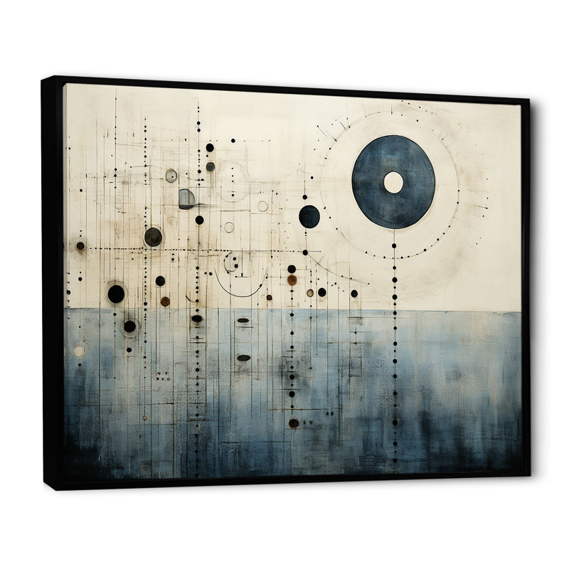 «Folk Religion Cosmic Ocean», impressions d'art mural, Cadre flottant noir, H 12 po x l 20 po x P 1 po