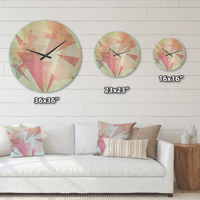 Horloge murale rétro en bois, Très grand