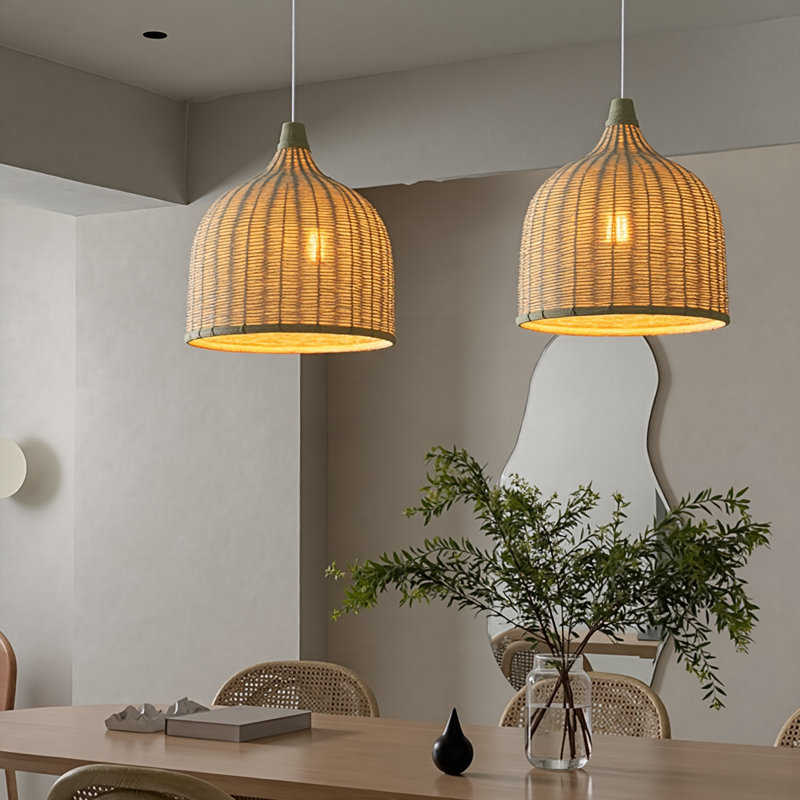 Luminaire suspendu en forme de dôme simple Owatonna, H 13,78 po x l 13,78 po x P 13,78 po