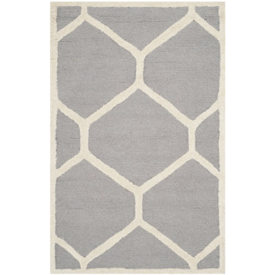 Deedgra Hand Tufted Wool Geometric Rug