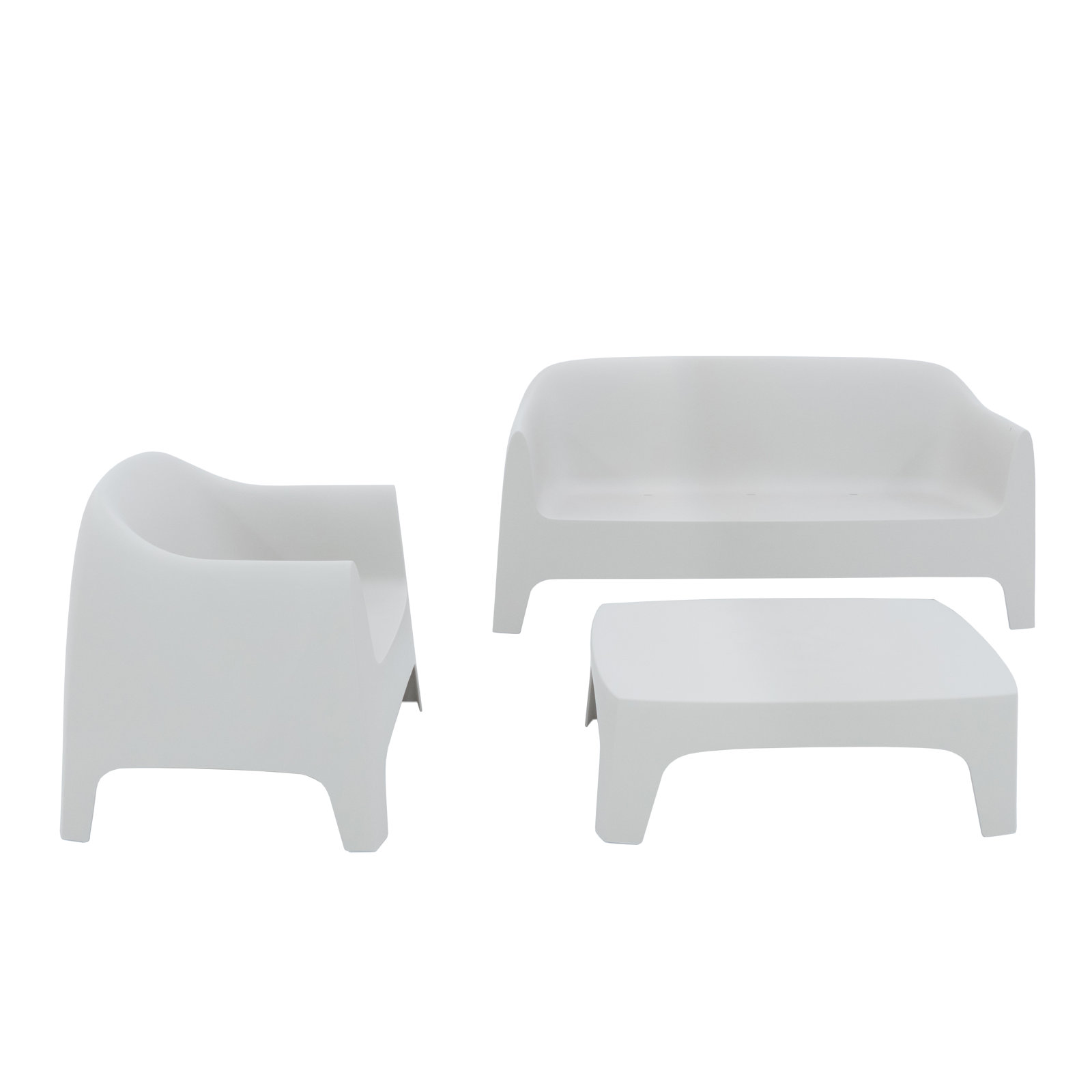 Solid Sofa, White