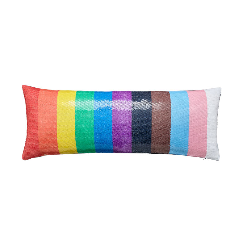 Abstract Rectangular Lumbar Cushion, Polyester