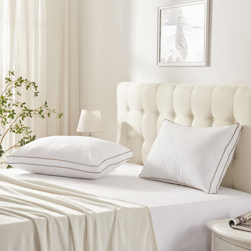 Grey Goose Down Feather Pillow (set Of 2), King