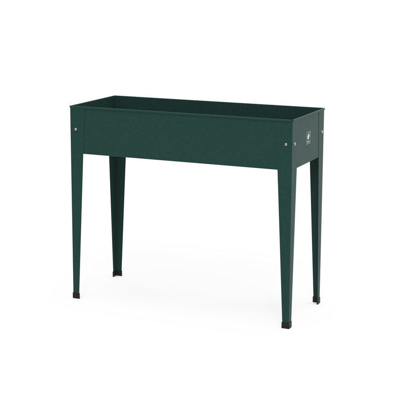 Herstera Metal Galvanized Steel Raised Garden Elevated Planter Green, Dark Green
