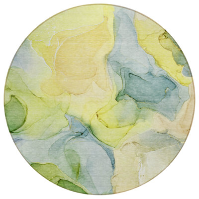 Alfonzo Washable Abstract Indoor / Outdoor Rug
