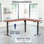 Bureau d'angle électrique VIVO, poste de travail en L-102434971-102434977