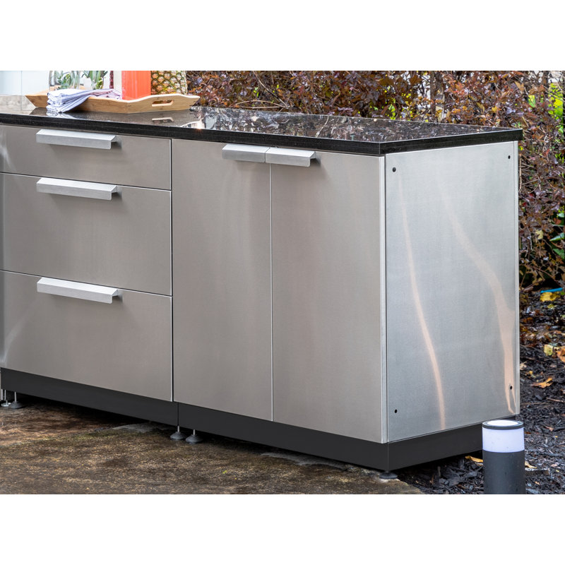 Comptoir de cuisine en granite noir pour l'extérieur - 32 po, Galaxie noire