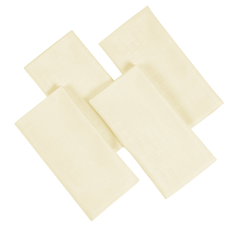Linen Look Katniss Napkins, Cream