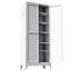 Armoire de rangement 75 po en métal avec 5 tablettes (capacité de 110 lb), armoire de cuisine autoportante avec tablettes réglables, vaisselle dans la cuisine, garde-manger, salle à manger