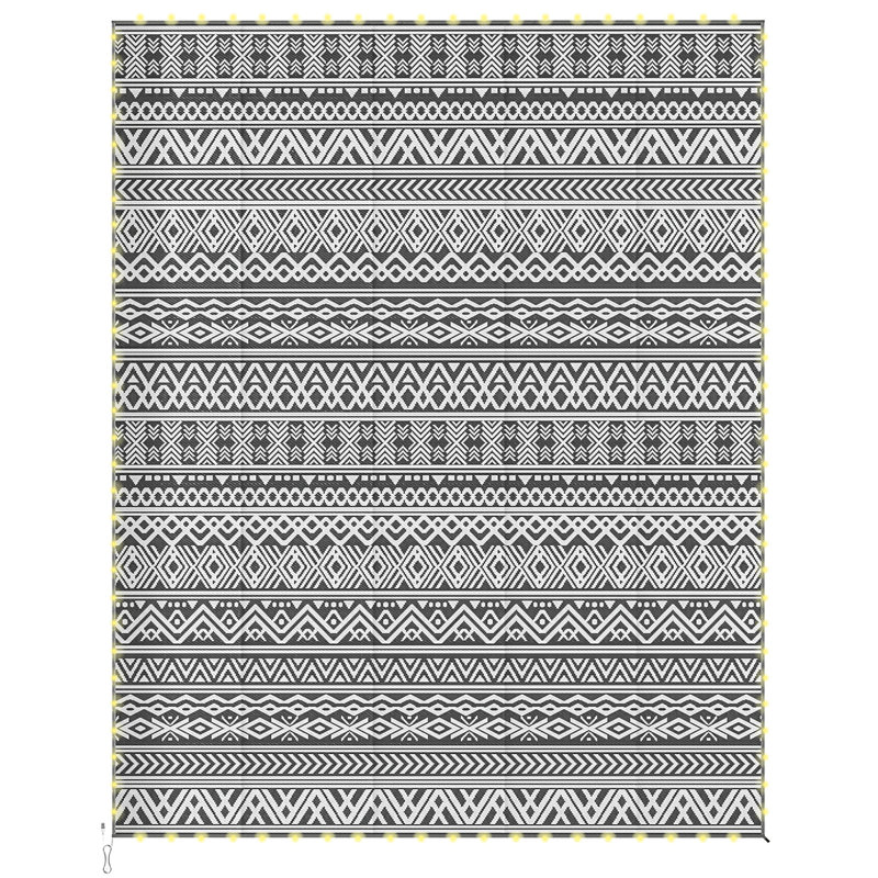 Striped and Geometric Rug