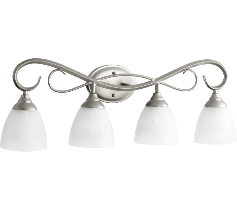 Camas 4 - Light Dimmable Vanity Light, Classic Nickel