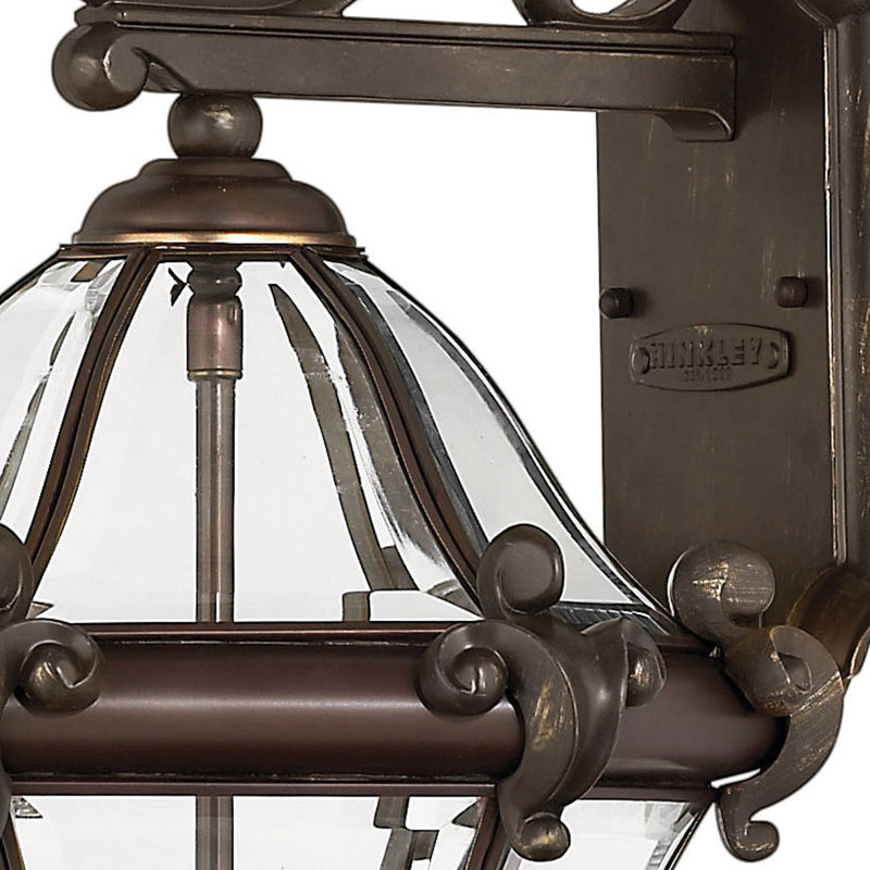 San Clemente 3-Light Outdoor Wall Lantern, Copper Bronze