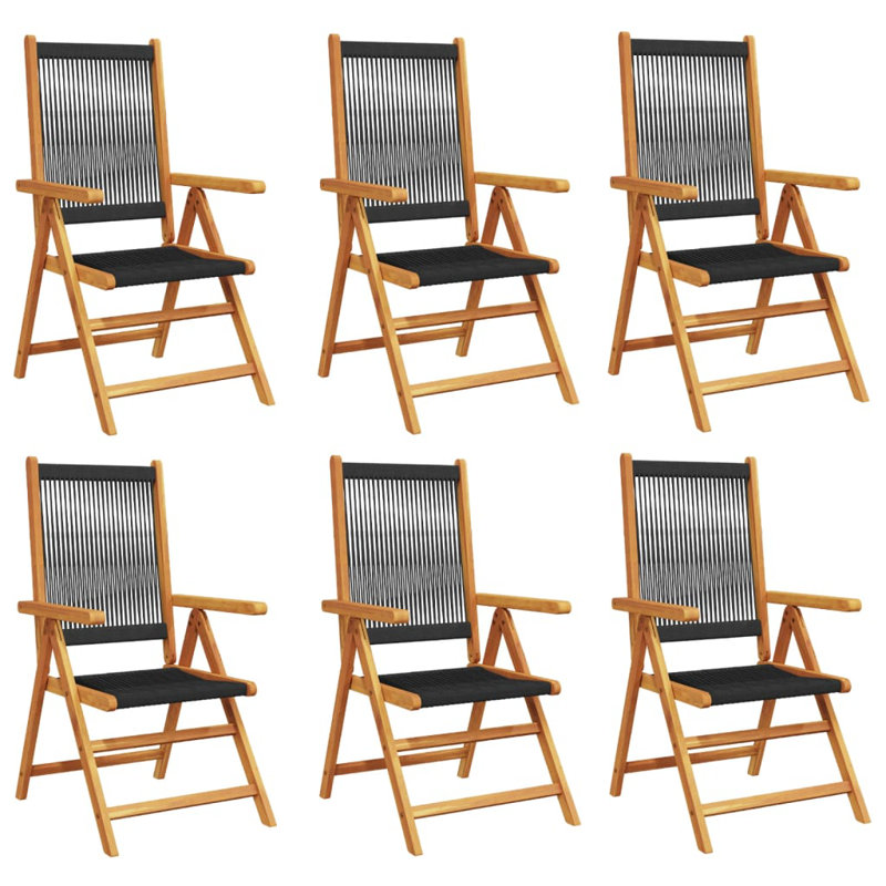 Dieppe Patio Dining Accent Chair, Black