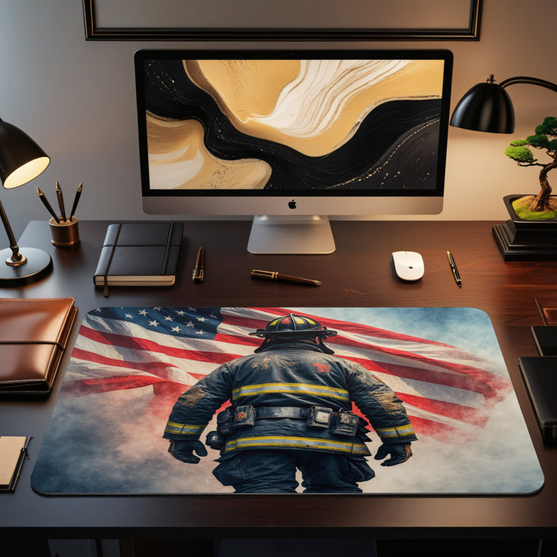 Polyester Desk Pad, 14.4x12.1