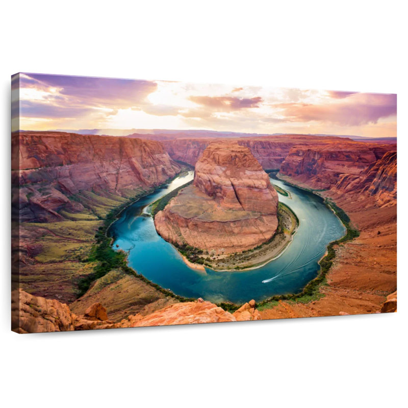 Alvord Looking Over Horseshoe Bend, 32" H x 48" W
