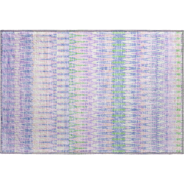 Premium Machine Washable Prisco Lavender Rug