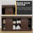 Ben Tv Stand For Tvs Up To 65" With Double Sliding Barn Doors And Storage Cabinets-655923012