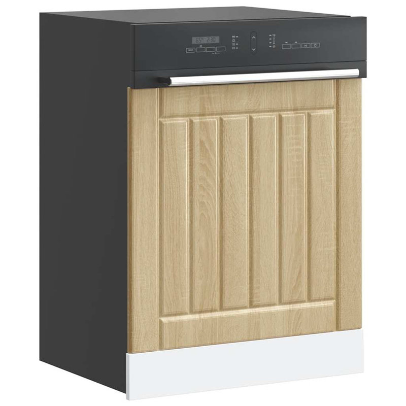 Dishwasher Panel Lucca Oak Engineered Wood, Sonoma Oak, 67cm H x 60cm W x 1.5cm D