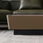 Table basse carrée en ardoise avec cuir de selle-1903889064