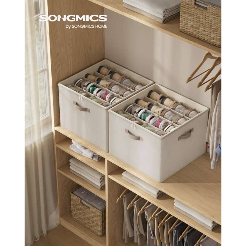 2 Pack Stackable Shoe Organisers 16 Pairs, White