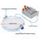 6.85" Ultra Slim Dimmable LED Canless Recessed Lighting Kit with Junction Box 5000K