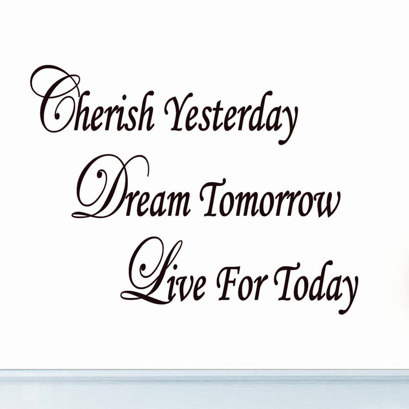 Décalcomanie murale citations inspirantes « day’s today » Marais, 15 po x 20 po