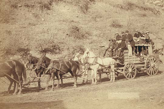 « the last deadwood coach » par john c.h. grabill, reproduction de photo