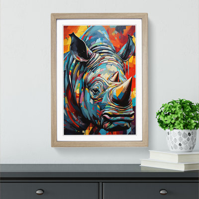 Rhino Constructivism - Framed Print