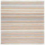Grice Hand Woven Jute/Wool Striped Rug in Natural/Light Blue