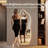 65" H x 24" W Dolphin-Shaped Frameless LED Full Length Mirror, 3 Color Lighting, Clear White Glass, Explosion-Proof, Wall Mounted Backlit Mirror-1551520245