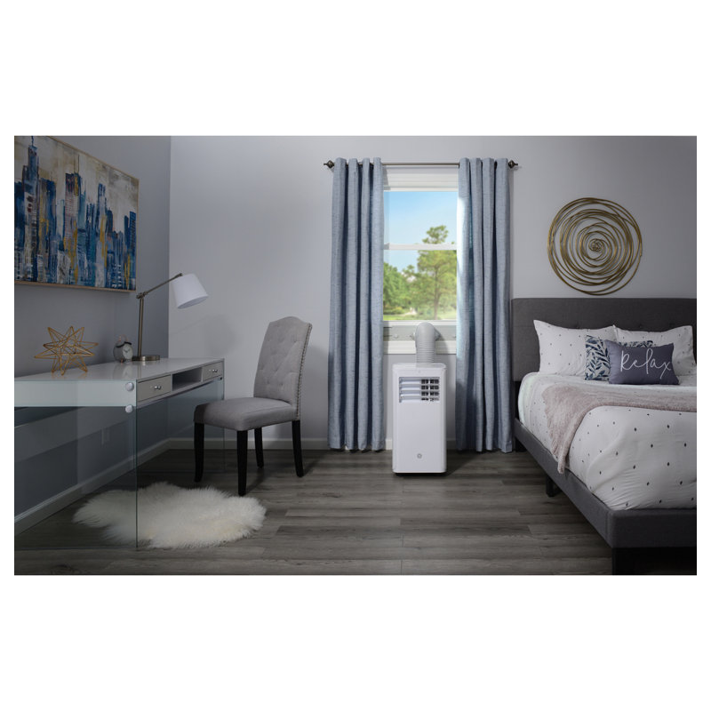 White 6100 BTU Portable Air Conditioner with Remote
