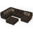 Blain 4 - Piece Upholstered Sectional including 9 Accent Pillows and 1 Cocktail Ottoman-899199