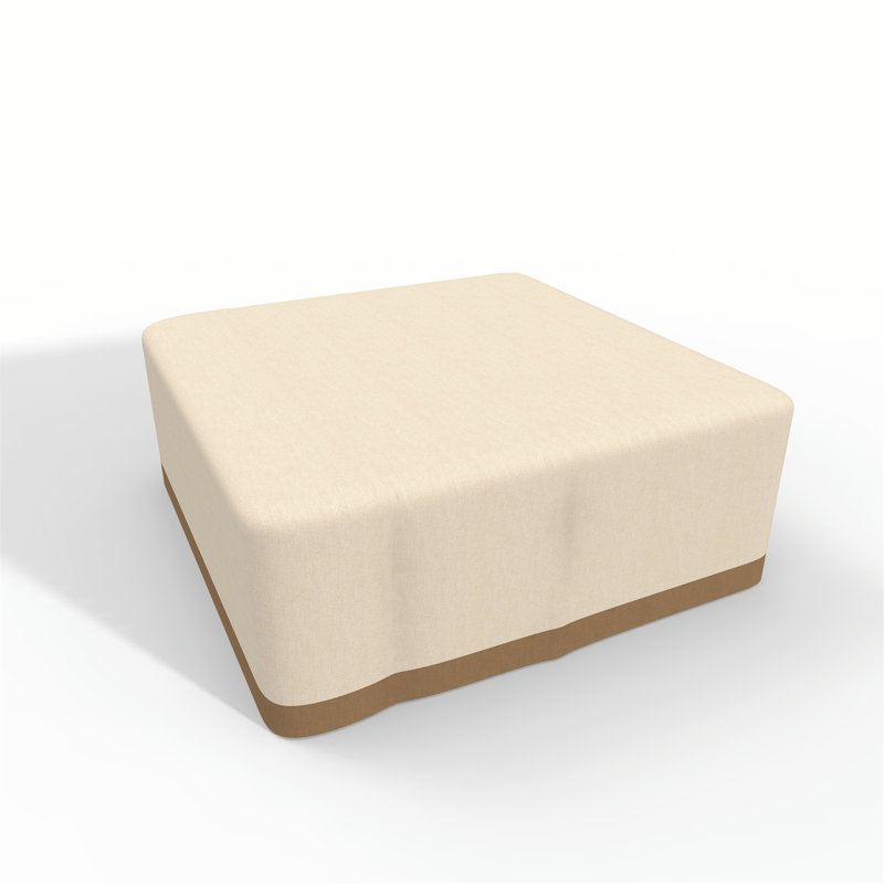 Beige Outdoor Waterproof Furniture Cover – 216×216×93Cm, 240G/? Polyester With PVC Coating & Sealed Seams
