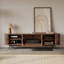 Meuble télé Mid-Century moderne, porte coulissante, entièrement assemblé-114660536-114660534