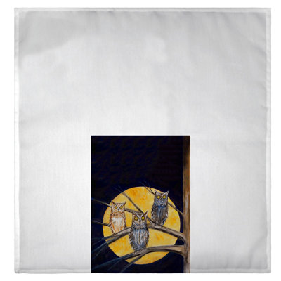 Serviette à main owls night Lucrece
