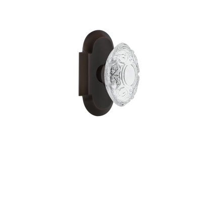Cottage Plate with Crystal Victorian Knob
