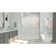60" W x 36" D x 78" H Semi-Frameless Rectangle Shower Kit