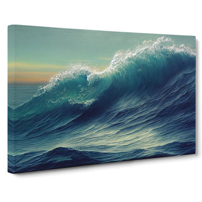 Sculptured Ocean Wave - Wrapped Canvas