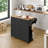 Premont Rolling Kitchen Island with Solid Wood Top-119330085