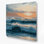 Art mural gris en métal Coastal Coastal Morning