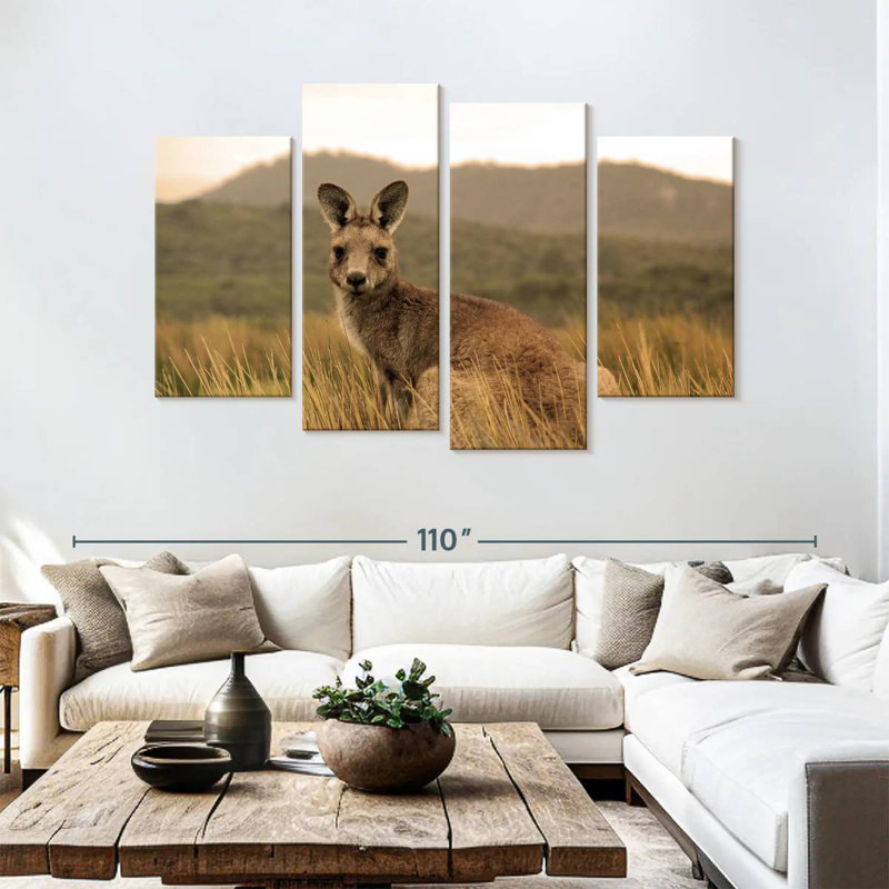 Brampt Wild Kangaroo, 27" H x 43" W