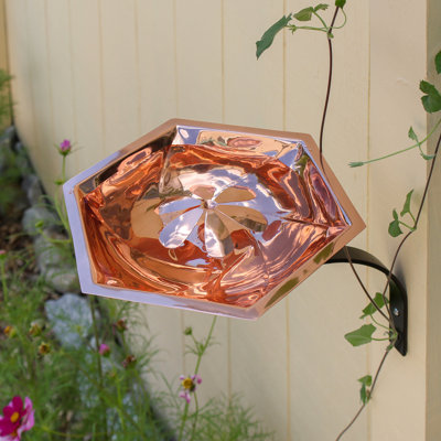 Bee Fountain and Birdbath with Wall Mount Bracket