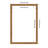 Carlisle Narrow Framed Dry Erase Magnetic Board Organization Boards-1511291816