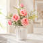 2 pièces de fleurs artificielles roses-1168800610