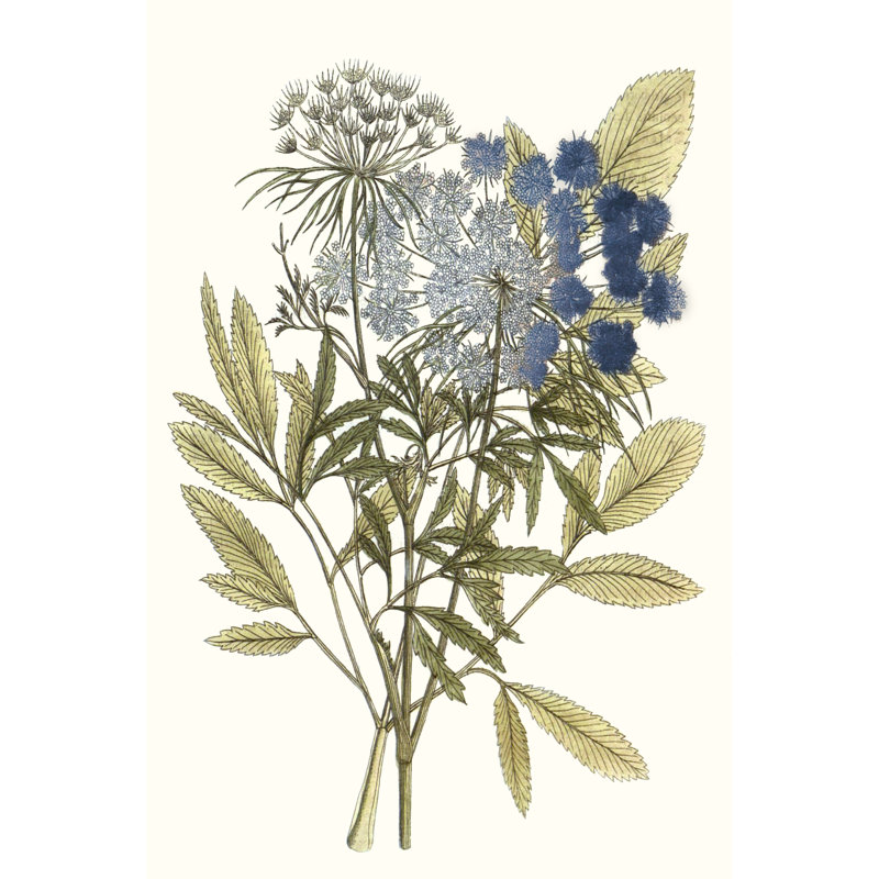 Lacy Leaves I - Painting Print, 122cm H x 81cm W, Black Floater Framed