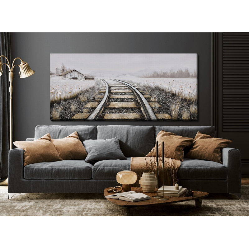 Country Tracks Canvas Wall Art